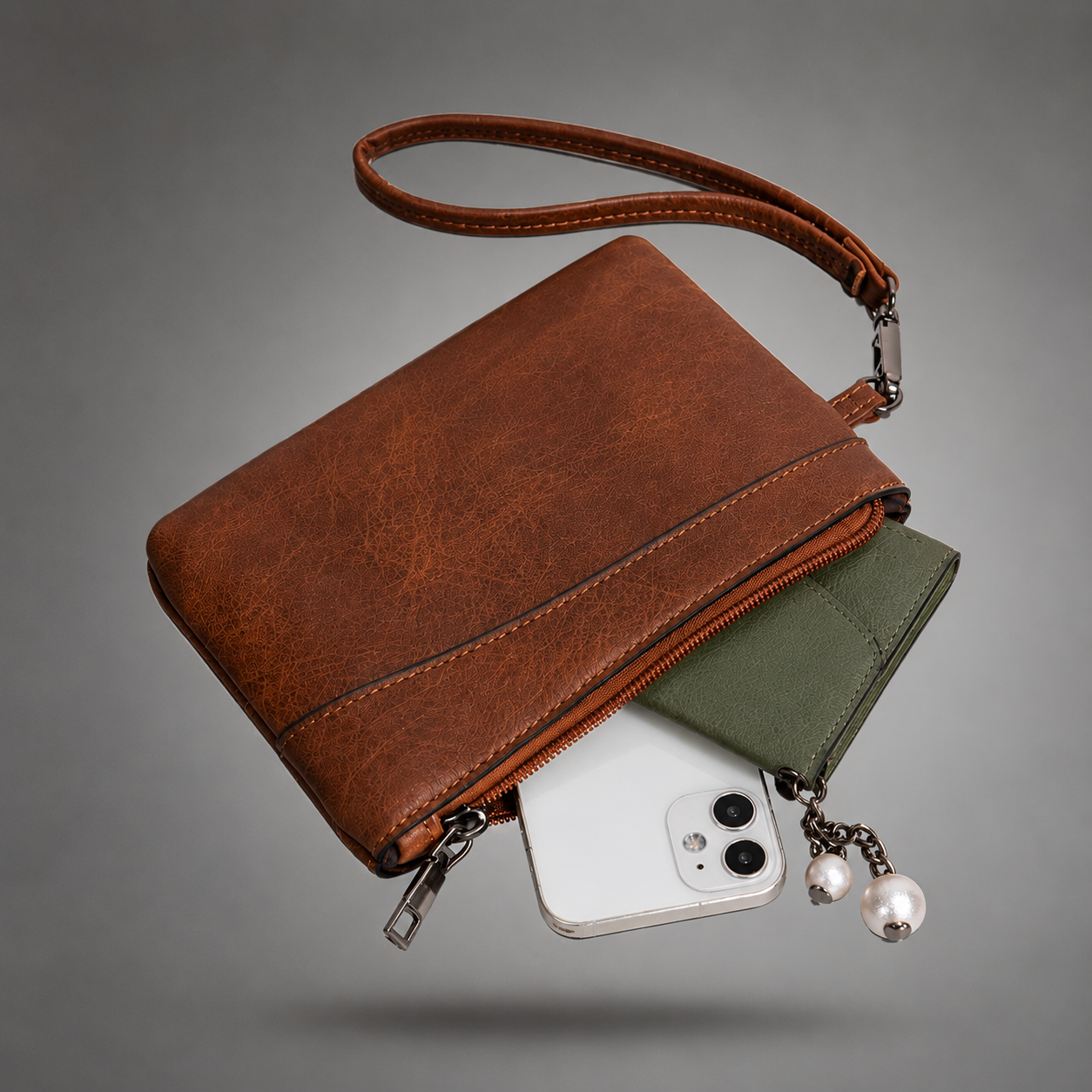Cartera de mano oxyn cuero