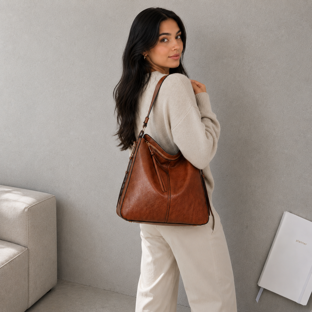 Bolso Hobo Vintage de Cuero